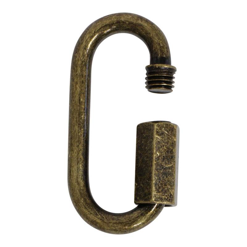 Quicklink ST04 Threaded Screw Lock Quicklink, Antique Brass