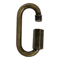 Quicklink ST04 Threaded Screw Lock Quicklink, Antique Brass
