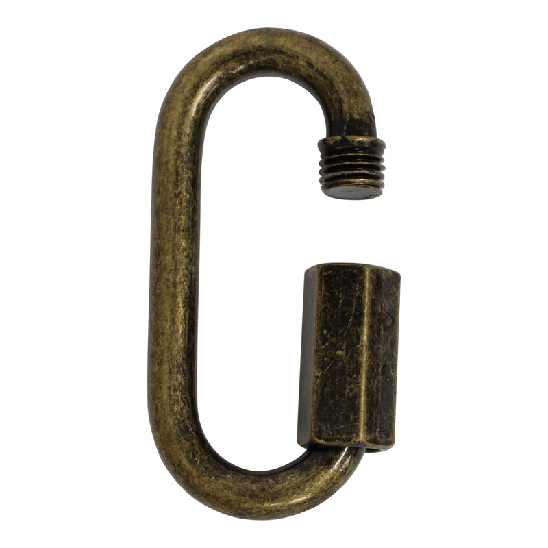 Quicklink ST04 Threaded Screw Lock Quicklink, Antique Brass