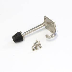 Shield Hook BR2255 Decorative, Door Stopper Wall Hook, Polished Brass