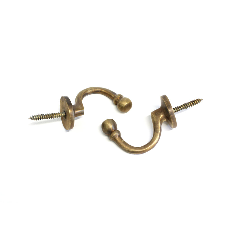1/2 Inch Brass Plated Cup Hook (Pack of 10)
