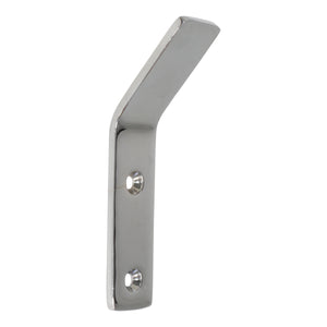 Angled Hook BR2401 Decorative, flat-bar Wall Hook, Polished Brass