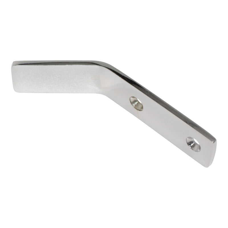 Angled Hook BR2401 Decorative, flat-bar Wall Hook, Polished Brass