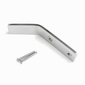 Angled Hook BR2401 Decorative, flat-bar Wall Hook, Polished Brass
