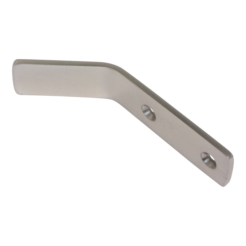 Angled Hook BR2401 Decorative, flat-bar Wall Hook, Polished Brass