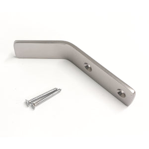 Angled Hook BR2401 Decorative, flat-bar Wall Hook, Polished Brass
