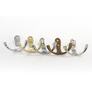 Duo Hook BR2560 Decorative Wall Hook, Antique Brass