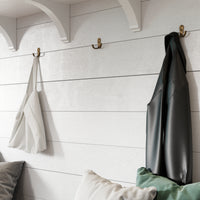 Duo Hook BR2560 Decorative Wall Hook, Antique Brass