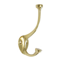 Grip Hook BR2565 Decorative Wall Hook, Polished Brass