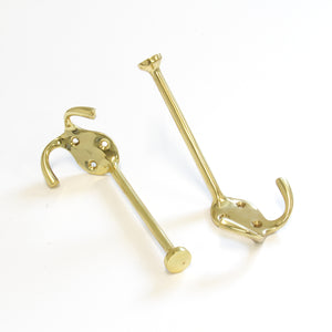 Grip Hook BR2566 Decorative Wall Hook, Polished Brass