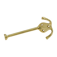 Grip Hook BR2566 Decorative Wall Hook, Polished Brass