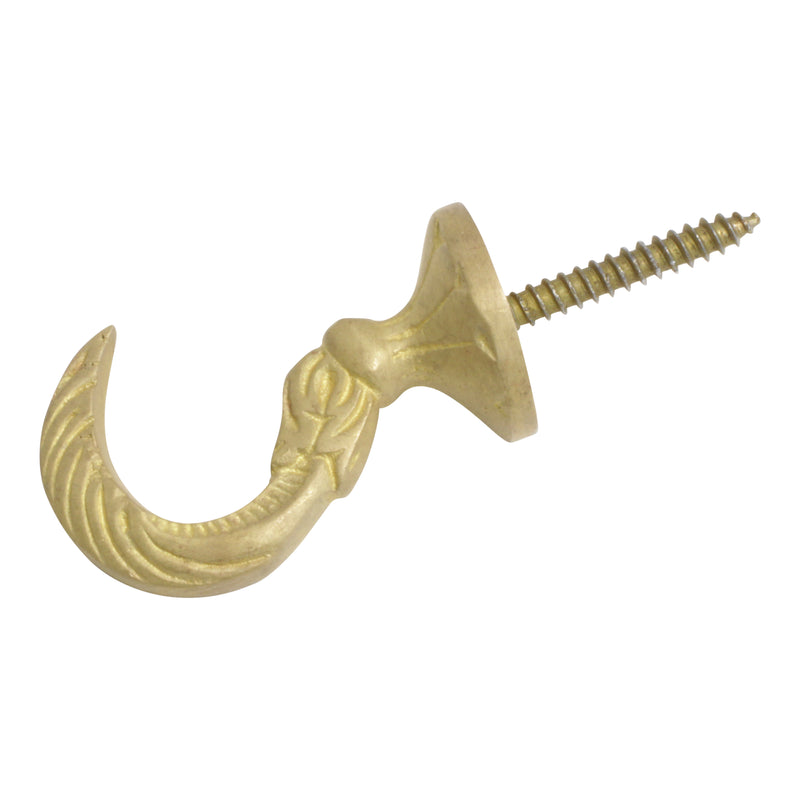 RCH Hardware Hk-br2579-45 Brass Wall Hook, 1.8 inch, Polished Brass, Gold