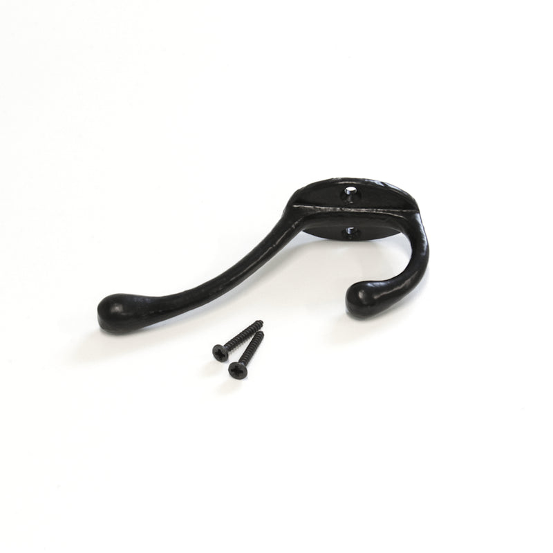 Old Country Hook IR8381 Decorative Wall Hook, Black