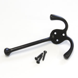 Droplet Hook IR8386 Decorative Wall Hook, Black