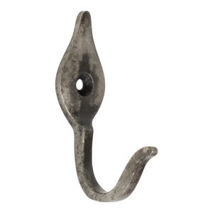 Fleur Hook IR8394 Decorative Wall Hook, Antique Brass