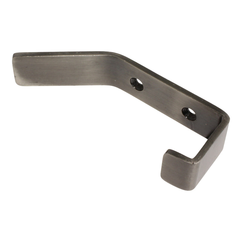 Double Hook IR8402 Decorative, flat-bar Wall Hook, Antique Brass