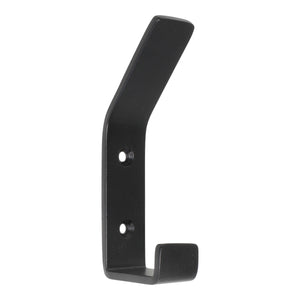 Double Hook IR8402 Decorative, flat-bar Wall Hook, Antique Brass