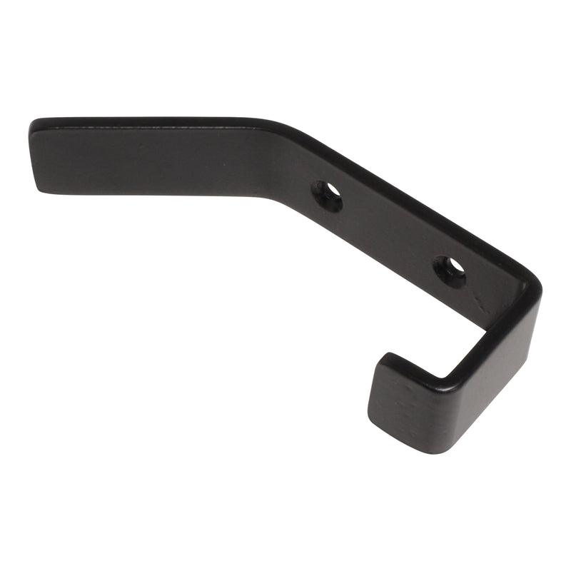 Double Hook IR8402 Decorative, flat-bar Wall Hook, Antique Brass