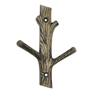 Elder Hook IR8410 Decorative Wall Hook, Antique Brass