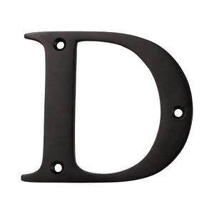 Letter BR2350 Modern, Serif House Letter, Oil Bronzed Black
