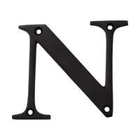 Letter BR2350 Modern, Serif House Letter, Oil Bronzed Black