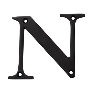 Letter BR2350 Modern, Serif House Letter, Oil Bronzed Black