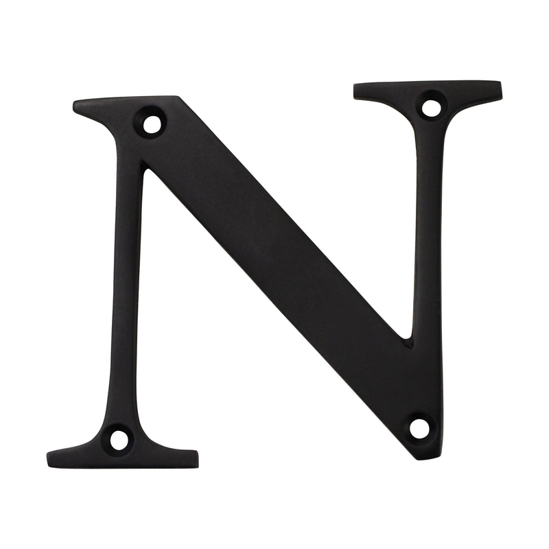 Letter BR2350 Modern, Serif House Letter, Oil Bronzed Black