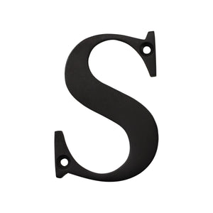 Letter BR2350 Modern, Serif House Letter, Oil Bronzed Black
