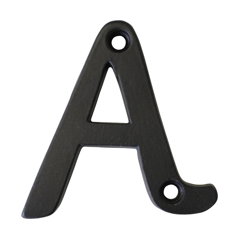 Letter IR530 Vintage, Serif House Letter, Black