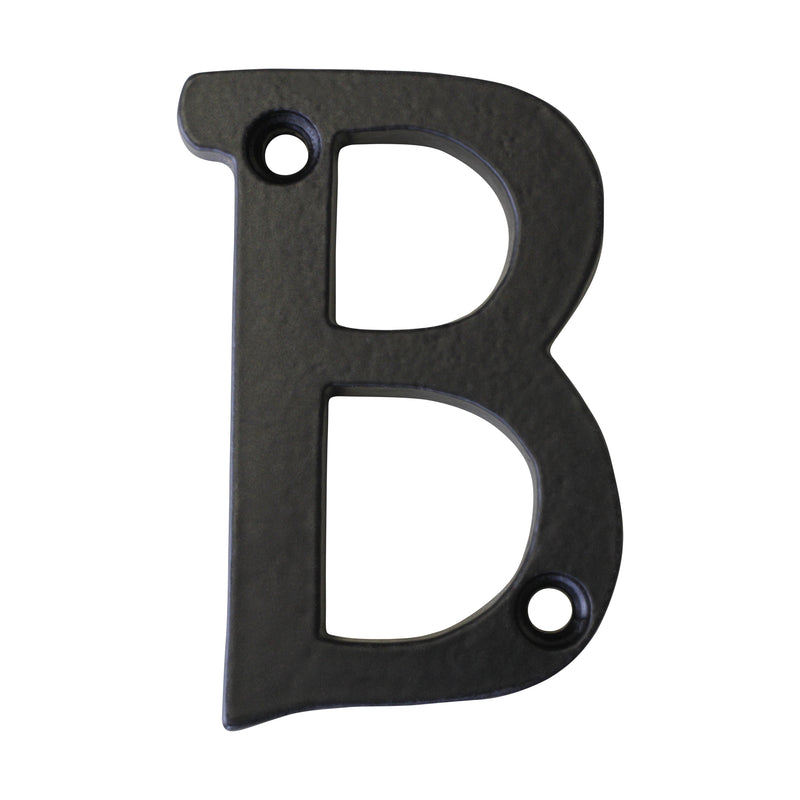 Letter IR530 Vintage, Serif House Letter, Black