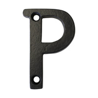 Letter IR530 Vintage, Serif House Letter, Black