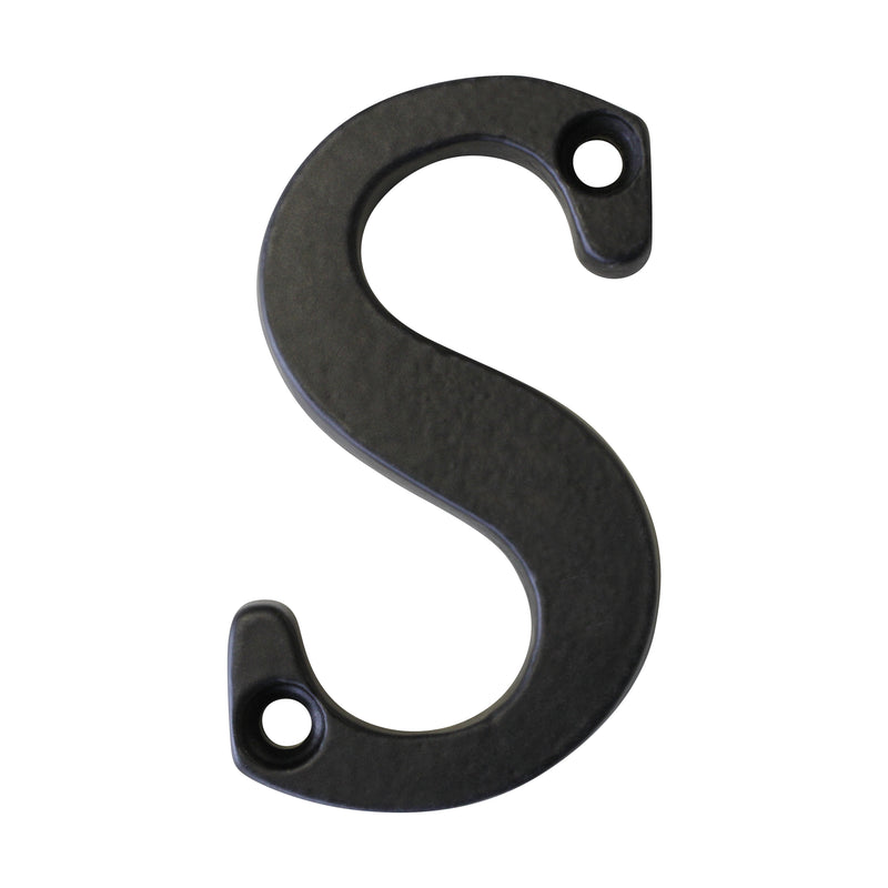 Letter IR530 Vintage, Serif House Letter, Black