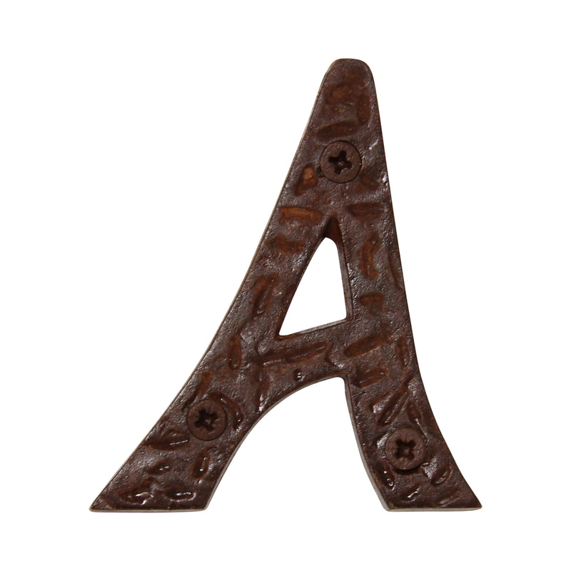 Letter IR5900 Rustic, Serif House Letter, Rust