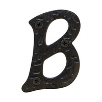 Letter IR5900 Rustic, Serif House Letter, Black