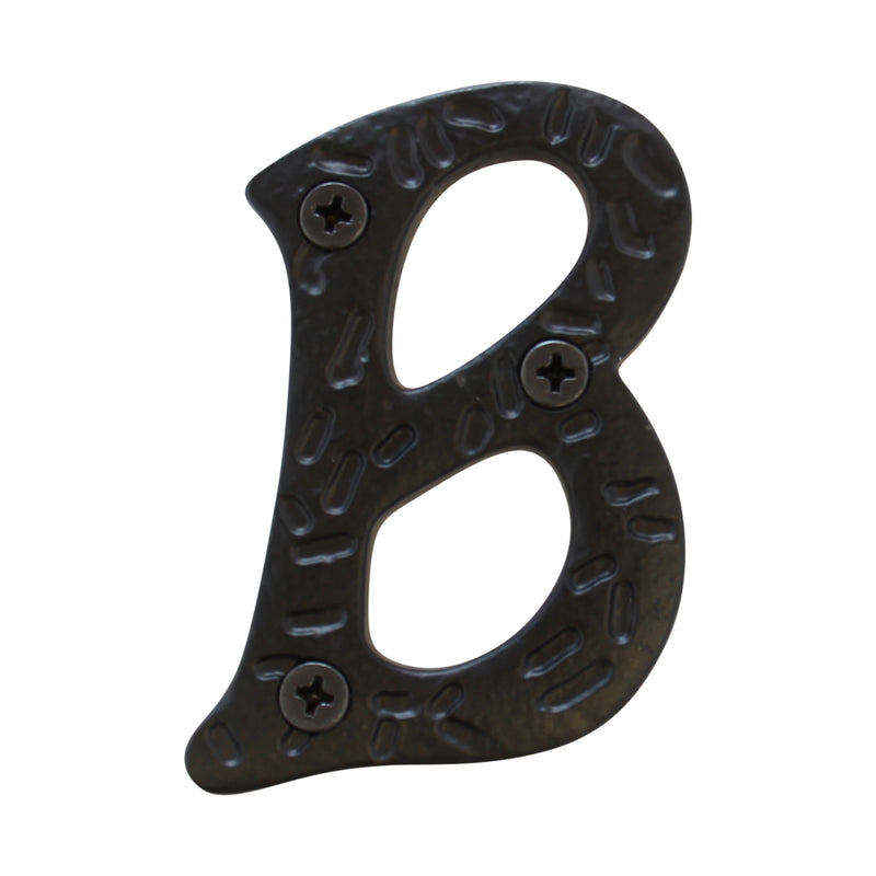 Letter IR5900 Rustic, Serif House Letter, Black