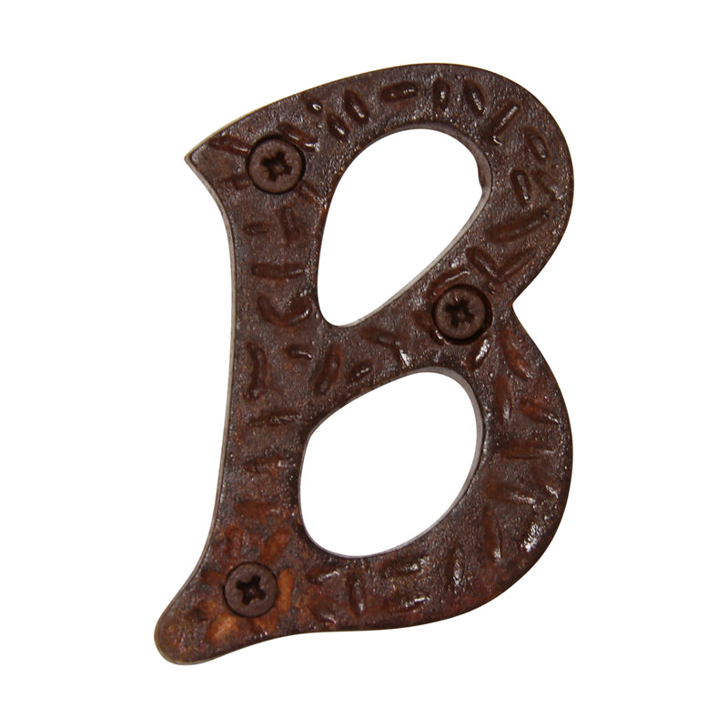 Letter IR5900 Rustic, Serif House Letter, Rust