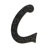 Letter IR5900 Rustic, Serif House Letter, Black