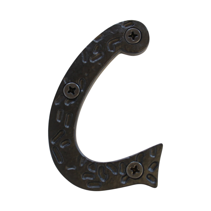 Letter IR5900 Rustic, Serif House Letter, Black