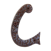 Letter IR5900 Rustic, Serif House Letter, Rust