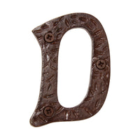 Letter IR5900 Rustic, Serif House Letter, Rust