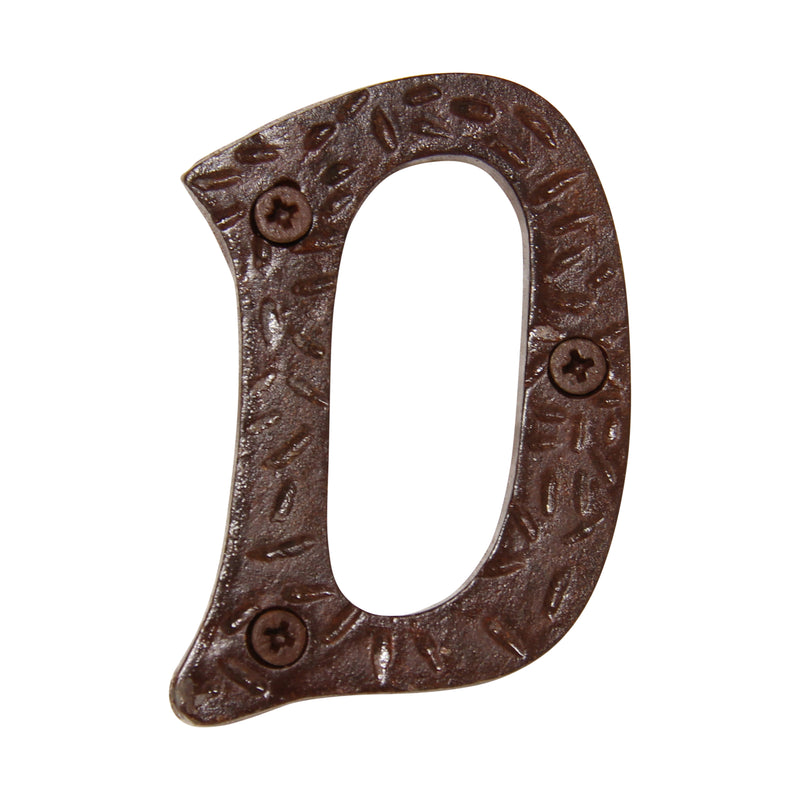 Letter IR5900 Rustic, Serif House Letter, Rust