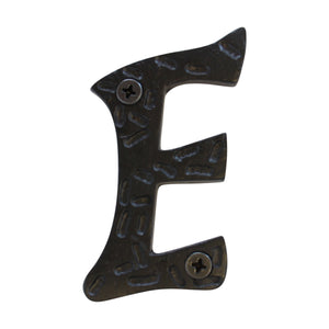 Letter IR5900 Rustic, Serif House Letter, Black