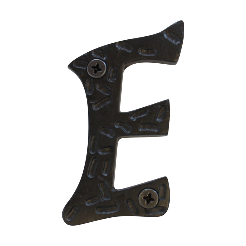 Letter IR5900 Rustic, Serif House Letter, Black