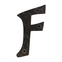 Letter IR5900 Rustic, Serif House Letter, Black