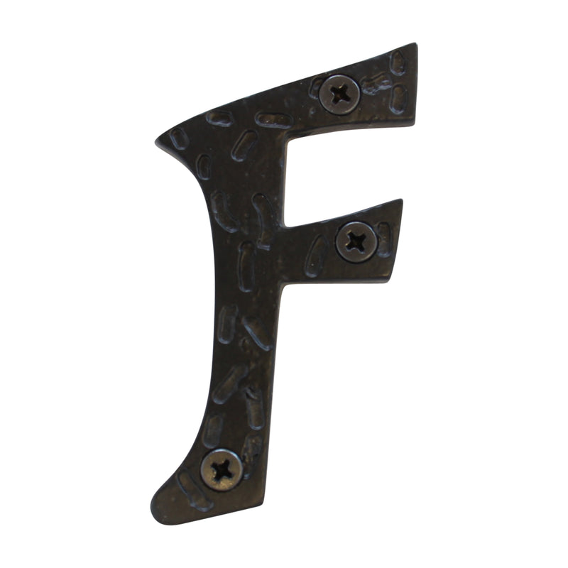 Letter IR5900 Rustic, Serif House Letter, Black