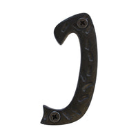 Letter IR5900 Rustic, Serif House Letter, Black