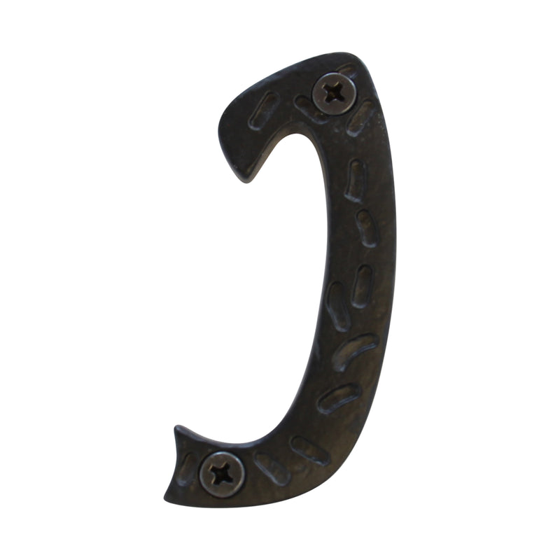 Letter IR5900 Rustic, Serif House Letter, Black