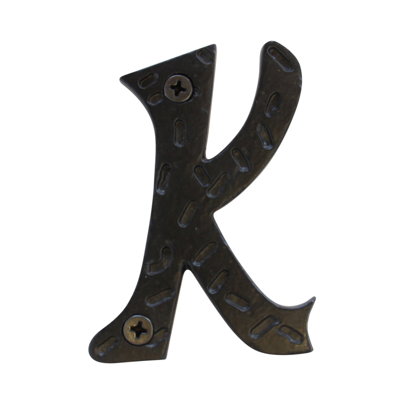 Letter IR5900 Rustic, Serif House Letter, Black