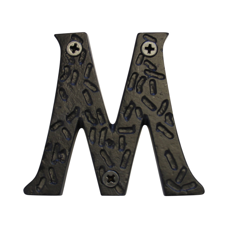 Letter IR5900 Rustic, Serif House Letter, Black