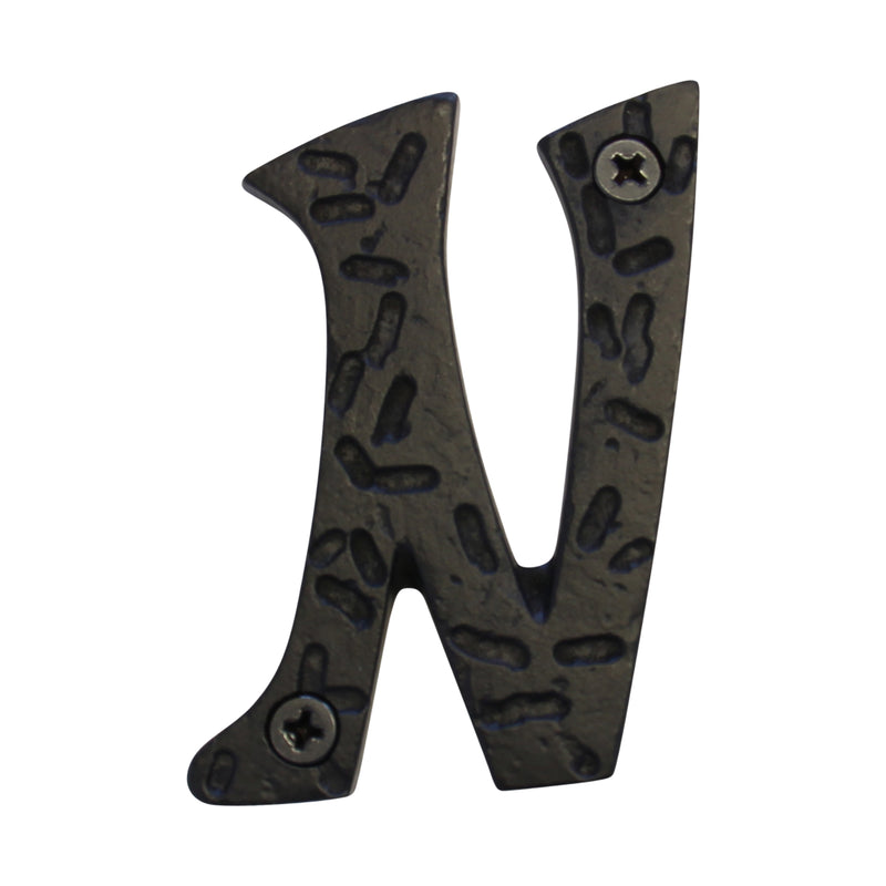Letter IR5900 Rustic, Serif House Letter, Black